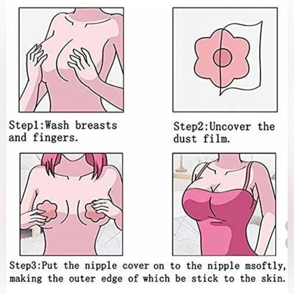 Bras Self Adhesive Strapless Backless Reusable Bra Cups - Picture 6 of 6